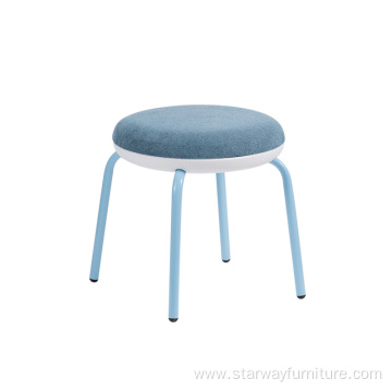 stackable upholstery stool light portable stool